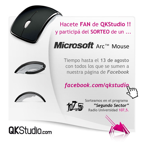 Hacete fan y gana un Microsoft Arc Mouse