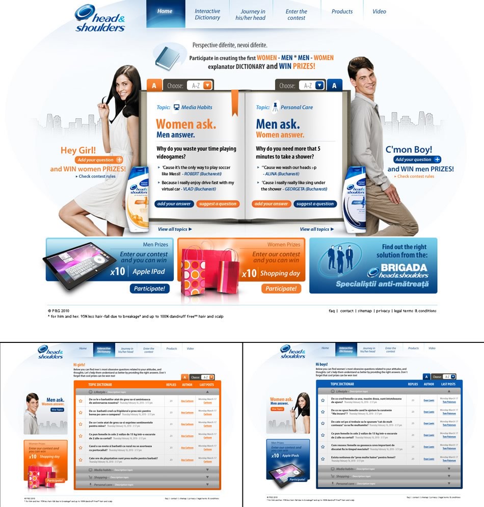 QKStudio Proyecto Head&Shoulders > Destacados, Diseño 