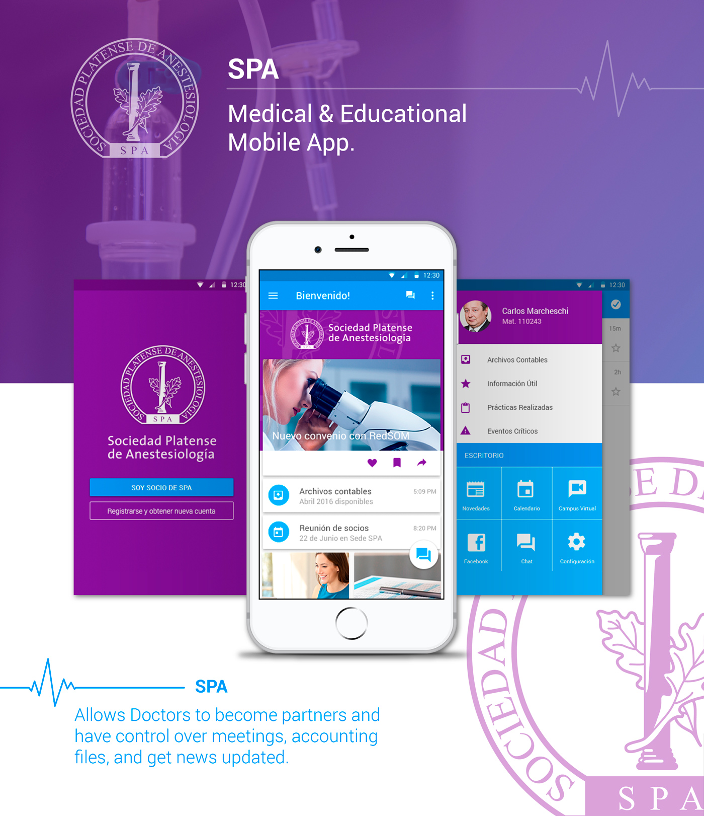 SPA Medical & Educational Mobile App
