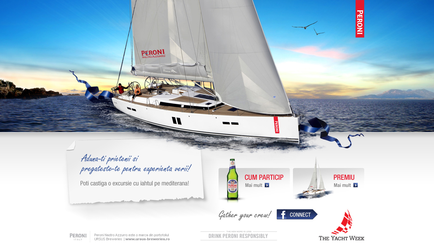 Peroni Yatch website