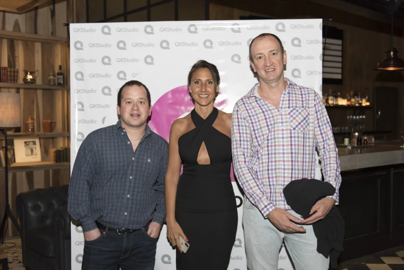 QKStudio team members at an event